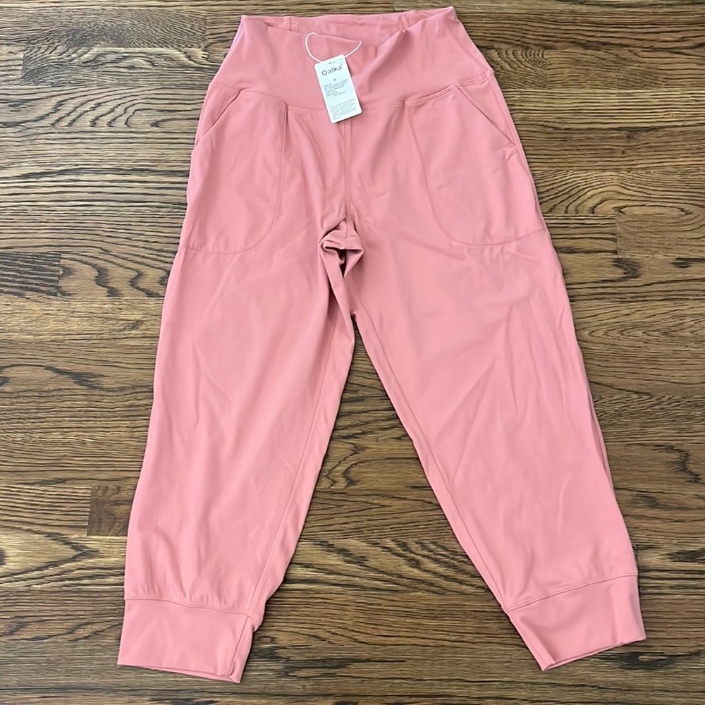 ❌SOLD❌ Oalka Womens Capri Joggers High Waist Pockets Running Sweatpants Jogger